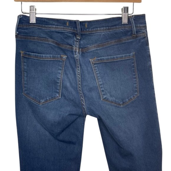 FREE PEOPLE | Dark Wash Zip Front Skinny Jeans | Size W28 - Picture 5 of 10